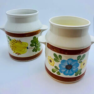 Set of Two 1979 Florists Transworld Delivery Association Vases/Pots
